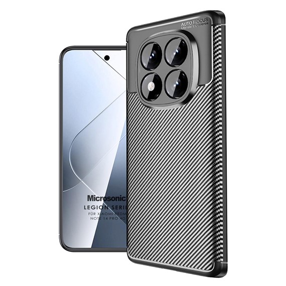 Microsonic Xiaomi Redmi Note 14 Pro 4G Kılıf Legion Series Siyah 1