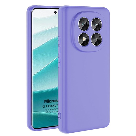 Microsonic Xiaomi Redmi Note 14 Pro Plus Kılıf Groovy Soft Lila 1