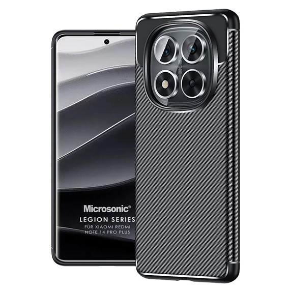 Microsonic Xiaomi Redmi Note 14 Pro Plus Kılıf Legion Series Siyah 1