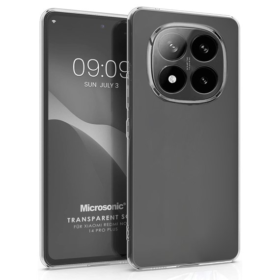 Microsonic Xiaomi Redmi Note 14 Pro Plus Kılıf Transparent Soft Şeffaf 1