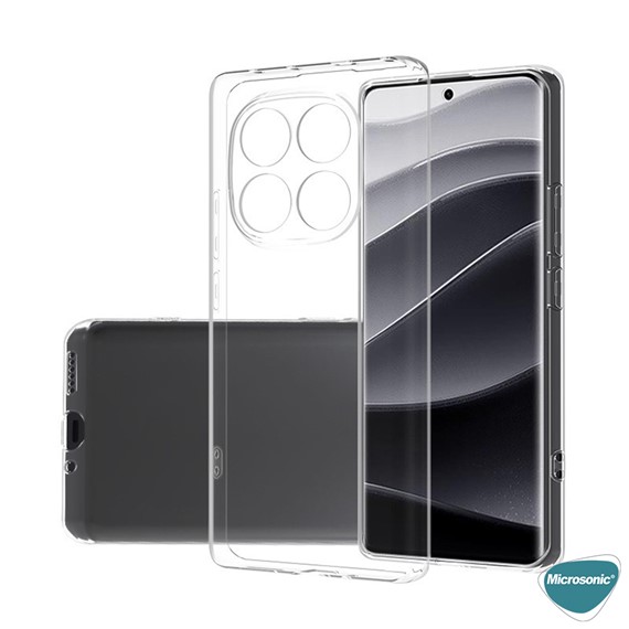 Microsonic Xiaomi Redmi Note 14 Pro Plus Kılıf Transparent Soft Şeffaf 3