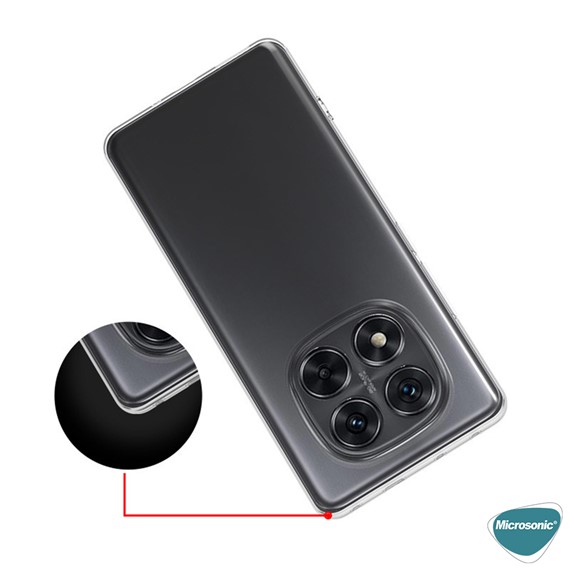 Microsonic Xiaomi Redmi Note 14 Pro Plus Kılıf Transparent Soft Şeffaf 6