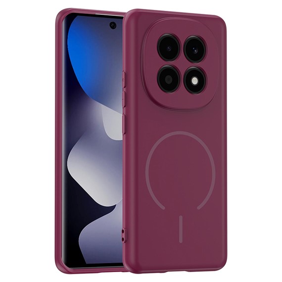 Microsonic Xiaomi Redmi Note 15 4G Kılıf Zeno MagSafe Mürdüm 1