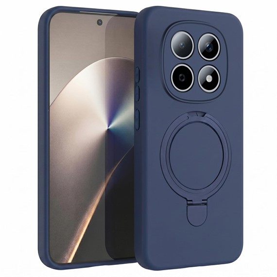 Microsonic Xiaomi Redmi Note 15 4G Kılıf Aura Stant MagSafe Lacivert 1