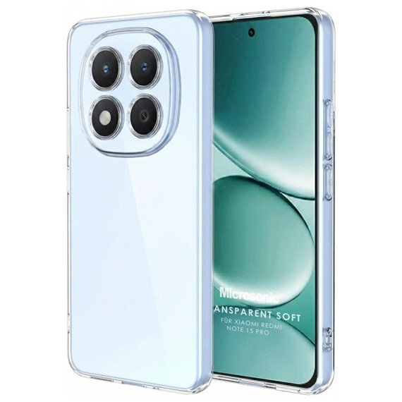 Microsonic Xiaomi Redmi Note 15 Pro 5G Kılıf Transparent Soft Şeffaf 1