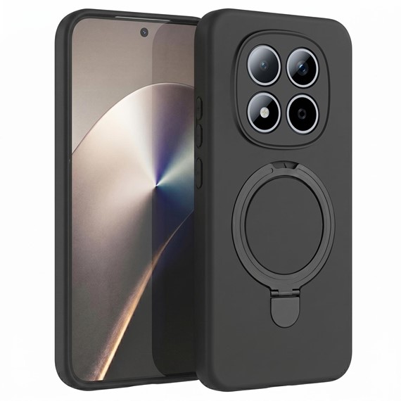 Microsonic Xiaomi Redmi Note 15 Pro 4G Kılıf Aura Stant MagSafe Siyah 1