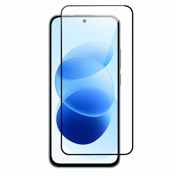 Microsonic Xiaomi Redmi Note 17 5G Kavisli Tam Kaplayan Ekran Koruyucu Siyah 1