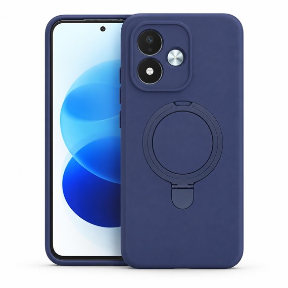 Microsonic Xiaomi Redmi Note 17 5G Kılıf Aura Stant MagSafe Lacivert 1