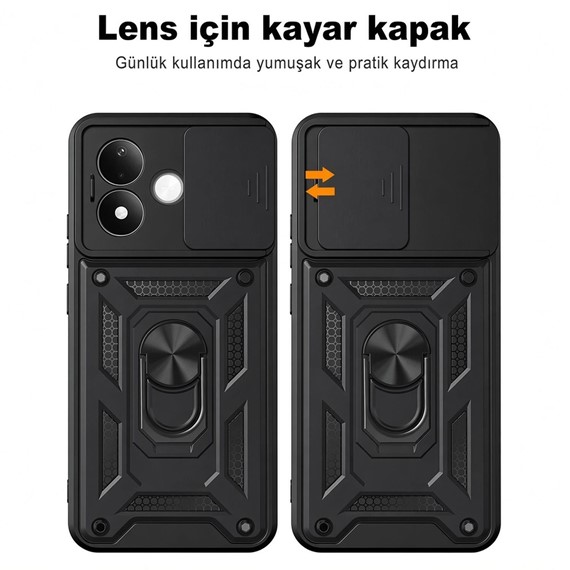 Microsonic Xiaomi Redmi Note 17 Pro 5G Kılıf Impact Resistant Siyah 2