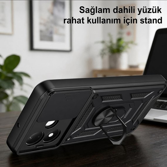 Microsonic Xiaomi Redmi Note 17 Pro 5G Kılıf Impact Resistant Siyah 3