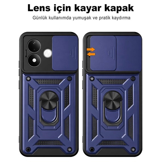 Microsonic Xiaomi Redmi Note 17 Pro 5G Kılıf Impact Resistant Lacivert 2