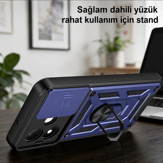 Microsonic Xiaomi Redmi Note 17 Pro 5G Kılıf Impact Resistant Lacivert 3
