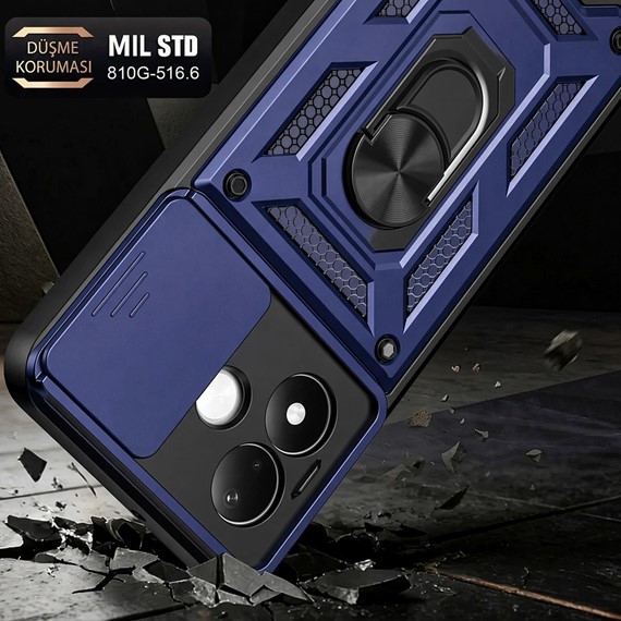 Microsonic Xiaomi Redmi Note 17 Pro 5G Kılıf Impact Resistant Lacivert 4