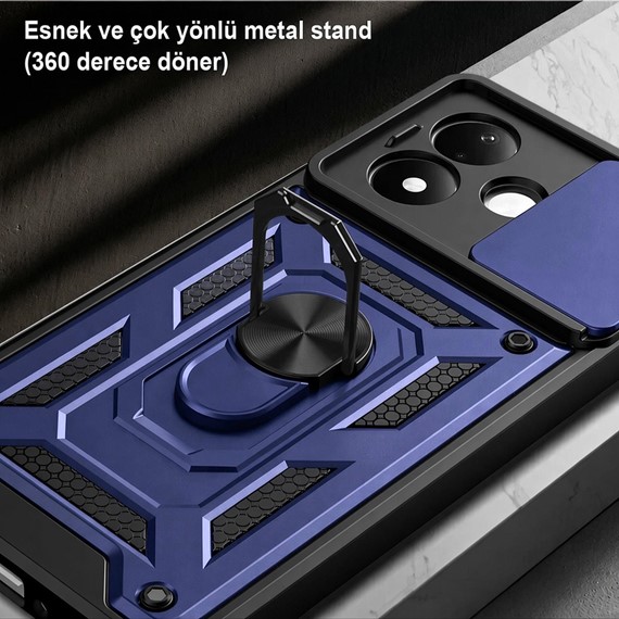 Microsonic Xiaomi Redmi Note 17 Pro 5G Kılıf Impact Resistant Lacivert 5