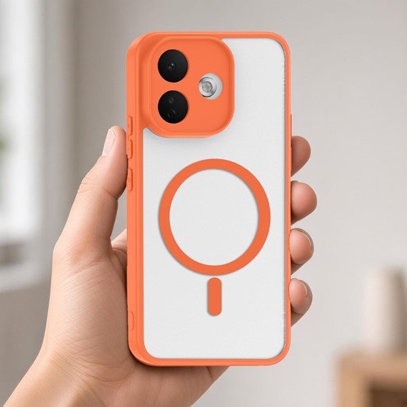 Microsonic Xiaomi Redmi Note 17 Pro 5G Kılıf MagSmoke Neo Turuncu 2