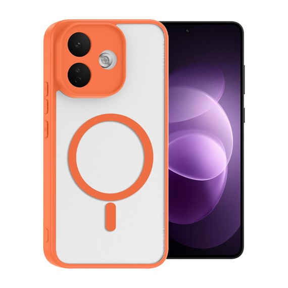 Microsonic Xiaomi Redmi Note 17 Pro 5G Kılıf MagSmoke Neo Turuncu 1