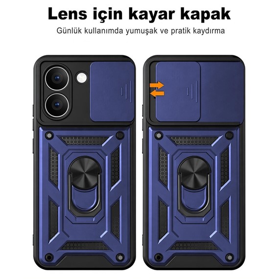 Microsonic Xiaomi Redmi Note 17 Pro Max 5G Kılıf Impact Resistant Lacivert 2