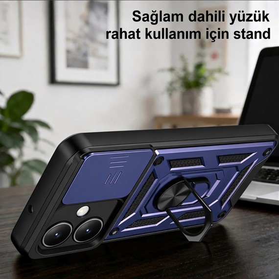 Microsonic Xiaomi Redmi Note 17 Pro Max 5G Kılıf Impact Resistant Lacivert 3