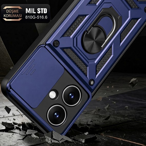 Microsonic Xiaomi Redmi Note 17 Pro Max 5G Kılıf Impact Resistant Lacivert 4