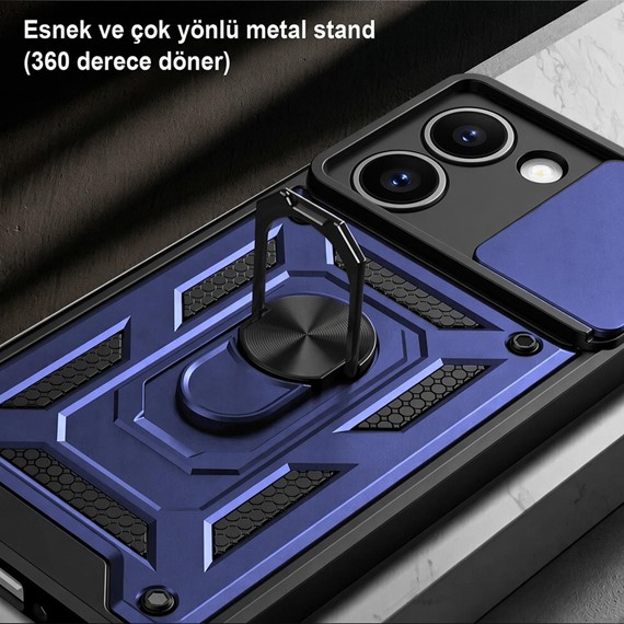 Microsonic Xiaomi Redmi Note 17 Pro Max 5G Kılıf Impact Resistant Lacivert 5