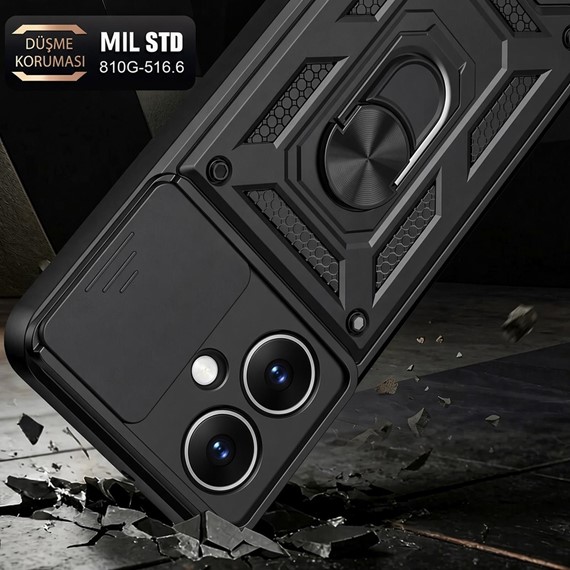 Microsonic Xiaomi Redmi Note 17 Pro Max 5G Kılıf Impact Resistant Siyah 4