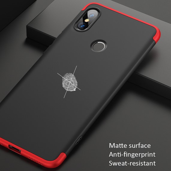 Microsonic Xiaomi Redmi Note 5 Kılıf Double Dip 360 Protective Lacivert 5