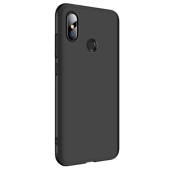 Microsonic Xiaomi Redmi Note 6 Pro Kılıf Double Dip 360 Protective Siyah 2