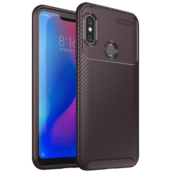 Microsonic Xiaomi Redmi Note 6 Pro Kılıf Legion Series Kahverengi 1