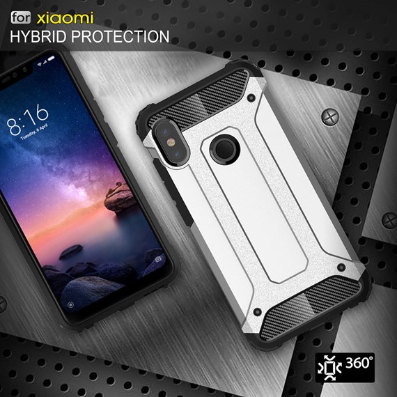 Microsonic Xiaomi Redmi Note 6 Pro Kılıf Rugged Armor Siyah 5