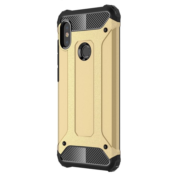 Microsonic Xiaomi Redmi Note 6 Pro Kılıf Rugged Armor Gold 2