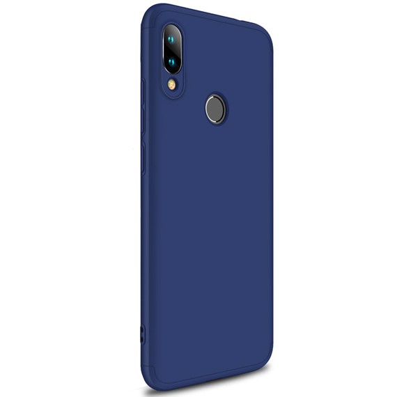 Microsonic Xiaomi Redmi Note 7 Kılıf Double Dip 360 Protective Lacivert 2