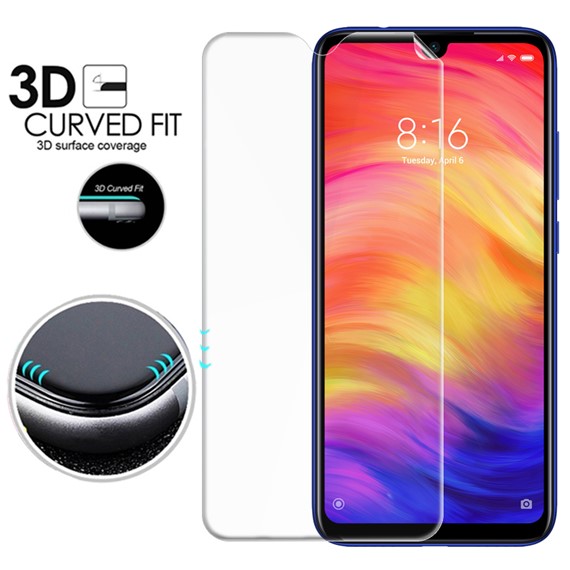 Microsonic Xiaomi Redmi Note 7 Ön Arka Kavisler Dahil Tam Ekran Kaplayıcı Film 3