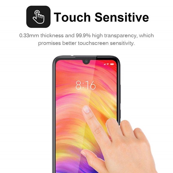 Microsonic Xiaomi Redmi Note 7 Privacy 5D Gizlilik Filtreli Cam Ekran Koruyucu Siyah 3