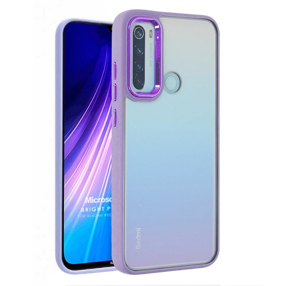 Microsonic Xiaomi Redmi Note 8 Kılıf Bright Planet Lila 1