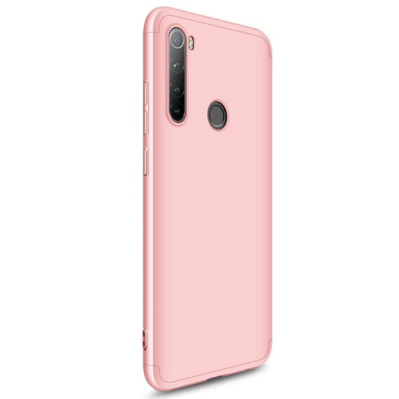 Microsonic Xiaomi Redmi Note 8 Kılıf Double Dip 360 Protective Rose Gold 2