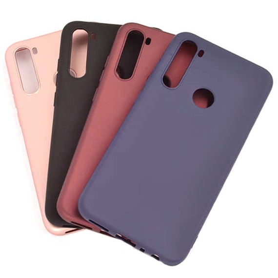 Microsonic Matte Silicone Xiaomi Redmi Note 8 Kılıf Mor 5