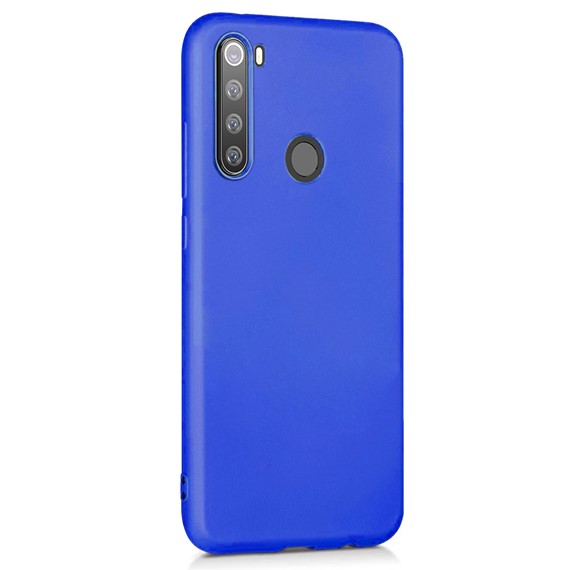 Microsonic Matte Silicone Xiaomi Redmi Note 8 Kılıf Mavi 2