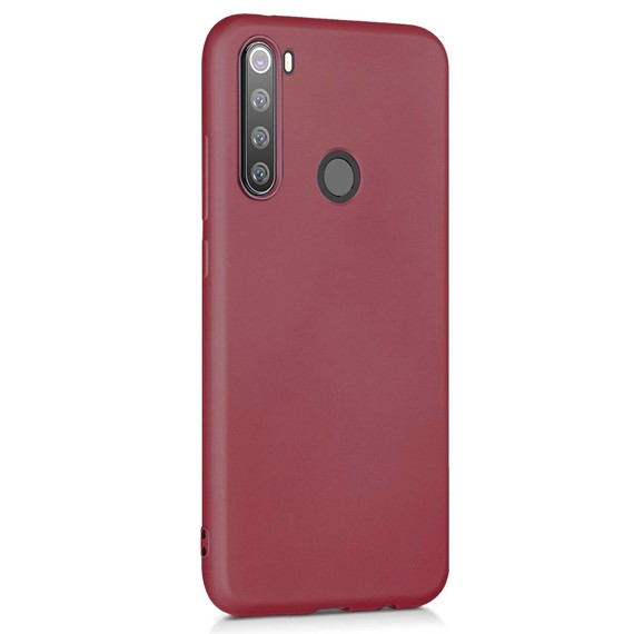 Microsonic Matte Silicone Xiaomi Redmi Note 8 Kılıf Mor 2