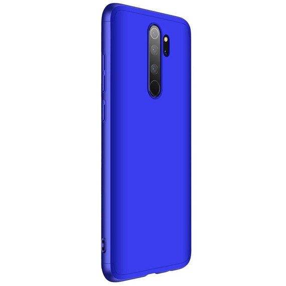 Microsonic Xiaomi Redmi Note 8 Pro Kılıf Double Dip 360 Protective Mavi 2