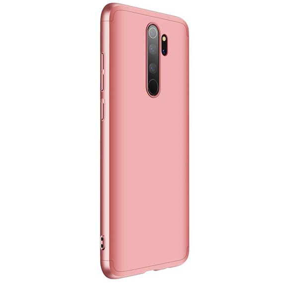 Microsonic Xiaomi Redmi Note 8 Pro Kılıf Double Dip 360 Protective Rose Gold 2