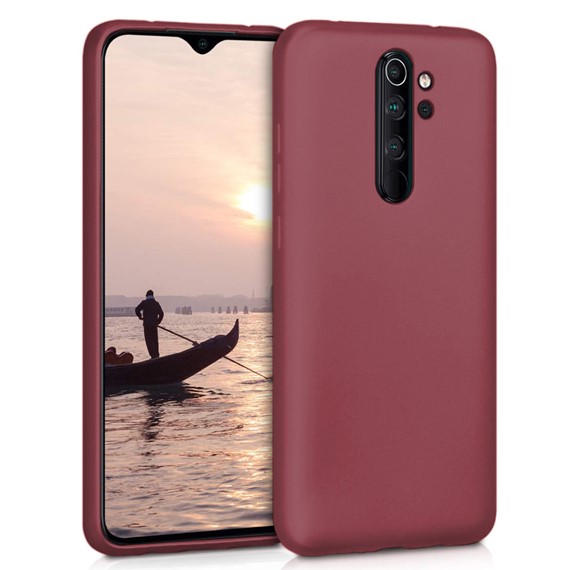 Microsonic Matte Silicone Xiaomi Redmi Note 8 Pro Kılıf Mor 1