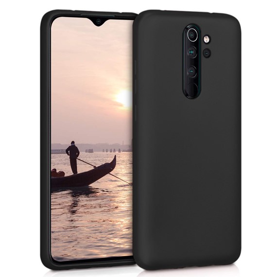 Microsonic Matte Silicone Xiaomi Redmi Note 8 Pro Kılıf Siyah 1