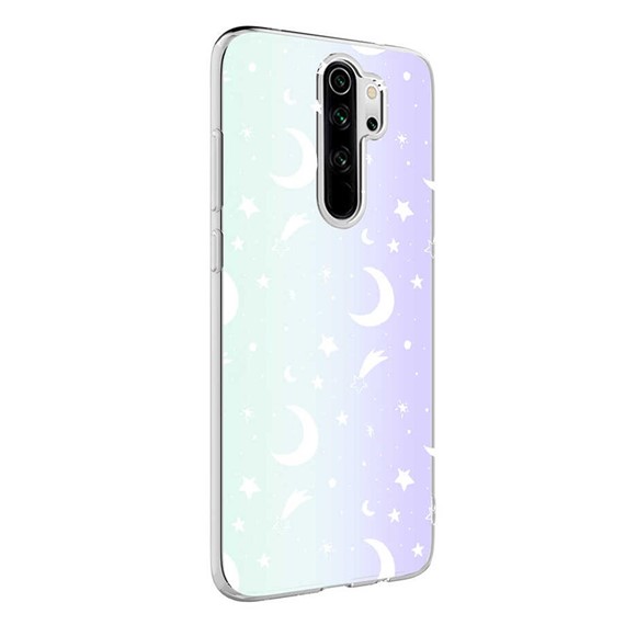 Microsonic Xiaomi Redmi Note 8 Pro Braille Feel Desenli Kılıf Moon 2