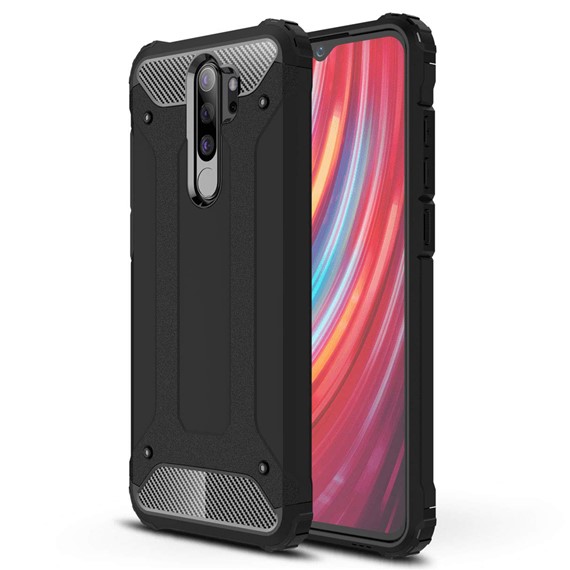 Microsonic Xiaomi Redmi Note 8 Pro Kılıf Rugged Armor Siyah 1