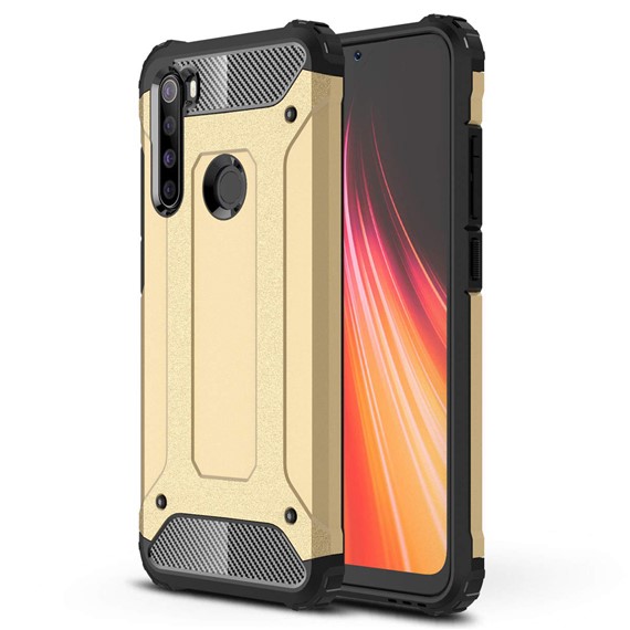 Microsonic Xiaomi Redmi Note 8 Kılıf Rugged Armor Gold 1