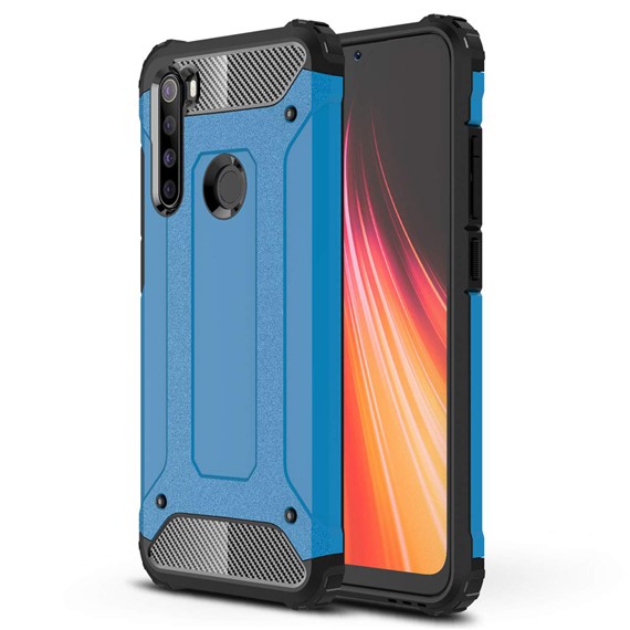 Microsonic Xiaomi Redmi Note 8 Kılıf Rugged Armor Mavi 1