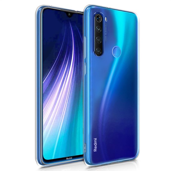 Microsonic Xiaomi Redmi Note 8T Kılıf Transparent Soft Beyaz 1