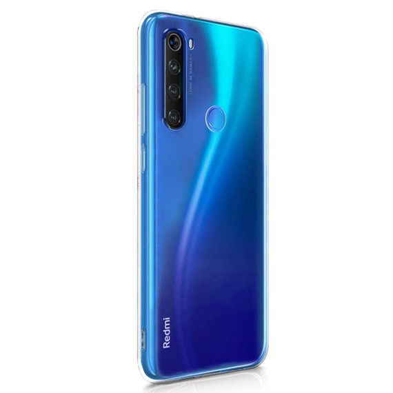 Microsonic Xiaomi Redmi Note 8T Kılıf Transparent Soft Beyaz 2