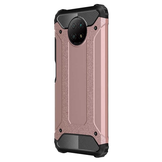 Microsonic Xiaomi Redmi Note 9 5G Kılıf Rugged Armor Rose Gold 2