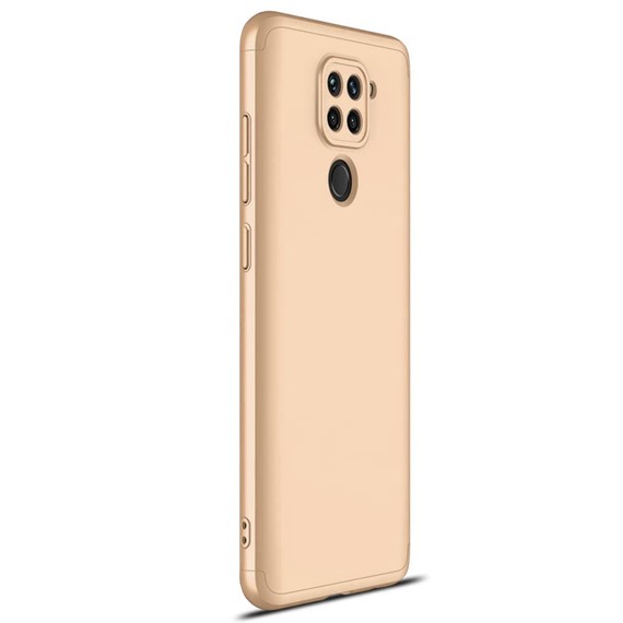 Microsonic Xiaomi Redmi Note 9 Kılıf Double Dip 360 Protective Gold 2